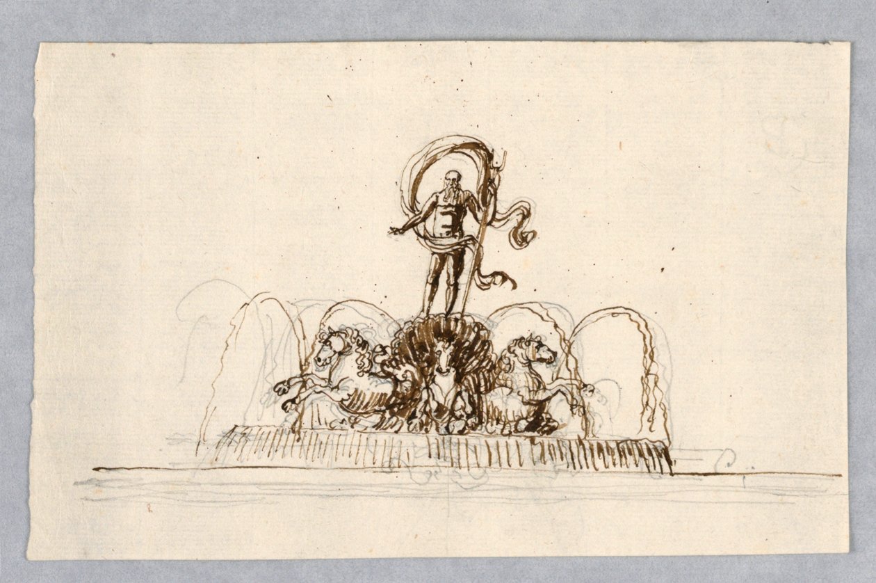 Project voor een Fontein door Unknown artist