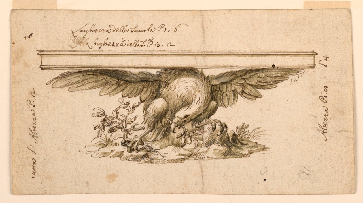 Project voor een tafel door Unknown artist