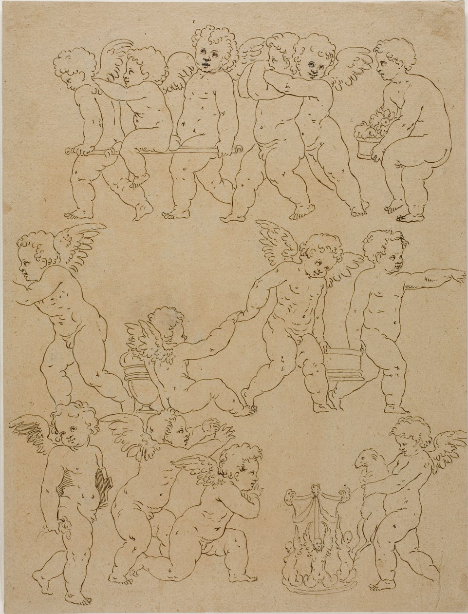 Putti die taken uitvoeren door Unknown artist