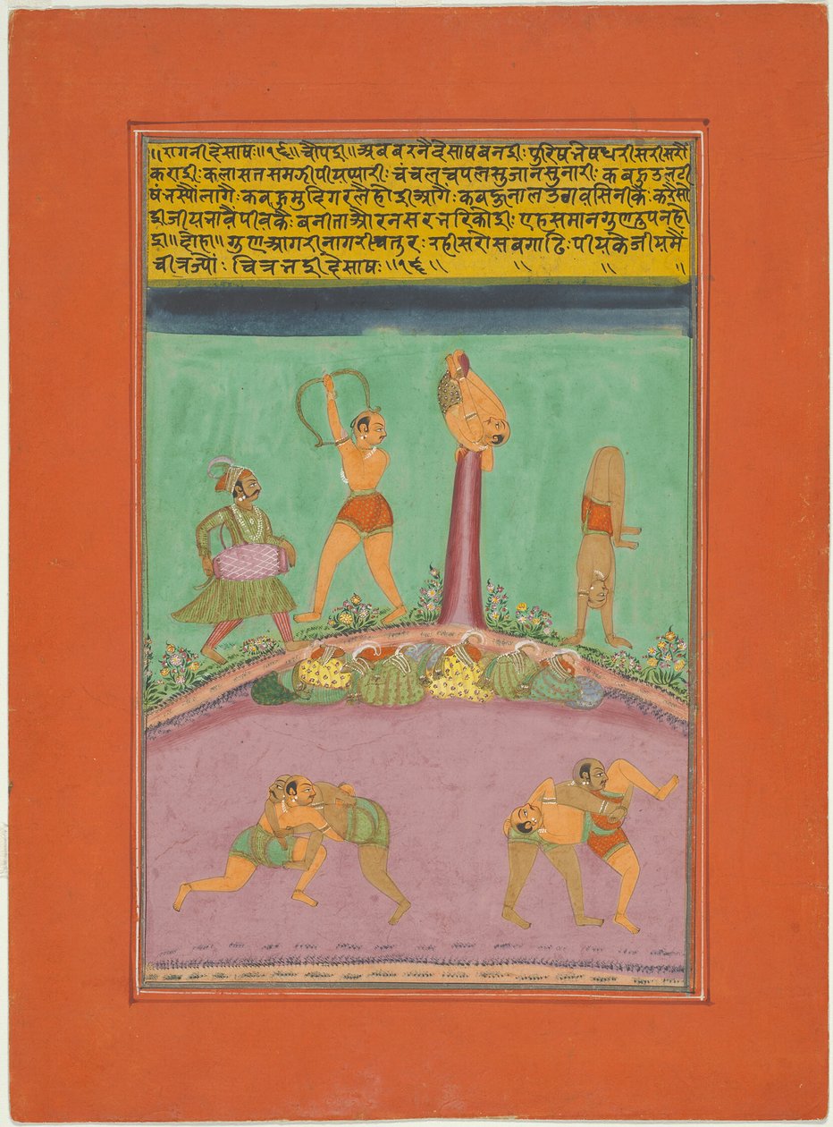Ragini Desakh, bladzijde uit een Jaipur Ragamala-set door Unknown artist