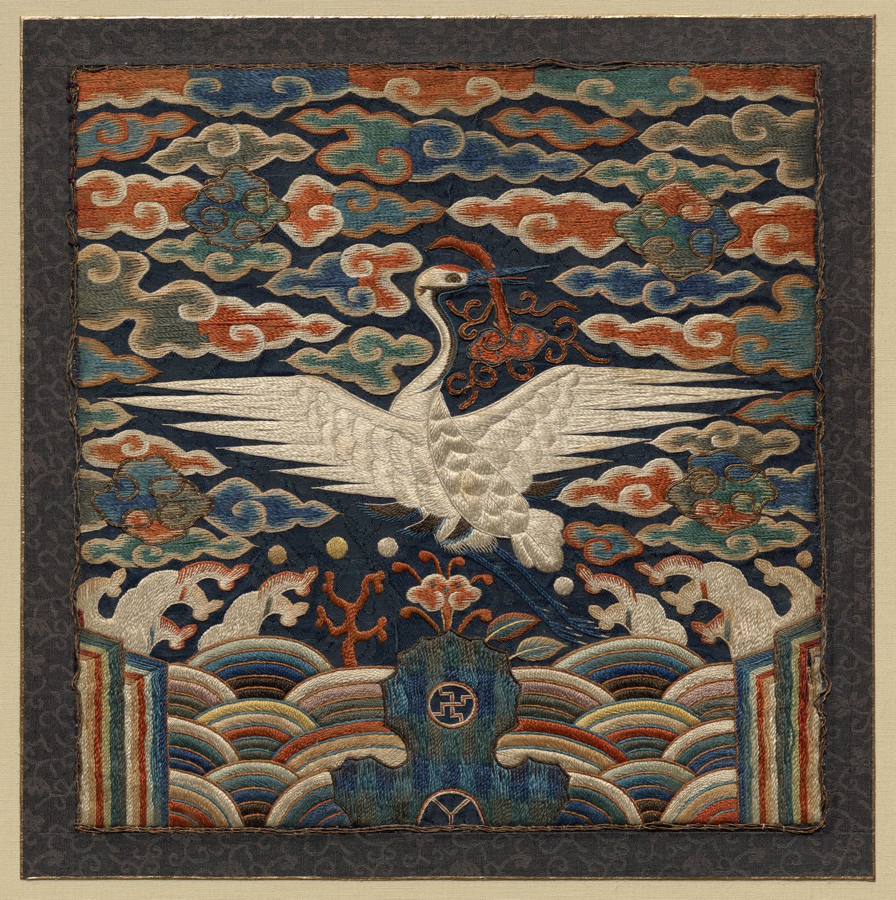 Ranginsigne met Enkel Kraanvogelmotief door Unknown artist