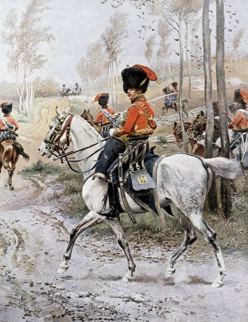 Regiment van ruiterjagers door Unknown artist