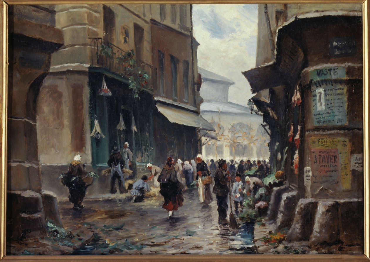 Rue Pirouette, circa 1880, huidige 1e arrondissement door Unknown artist