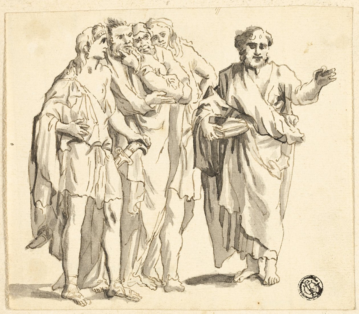 Sint Paulus Predikend door Unknown artist