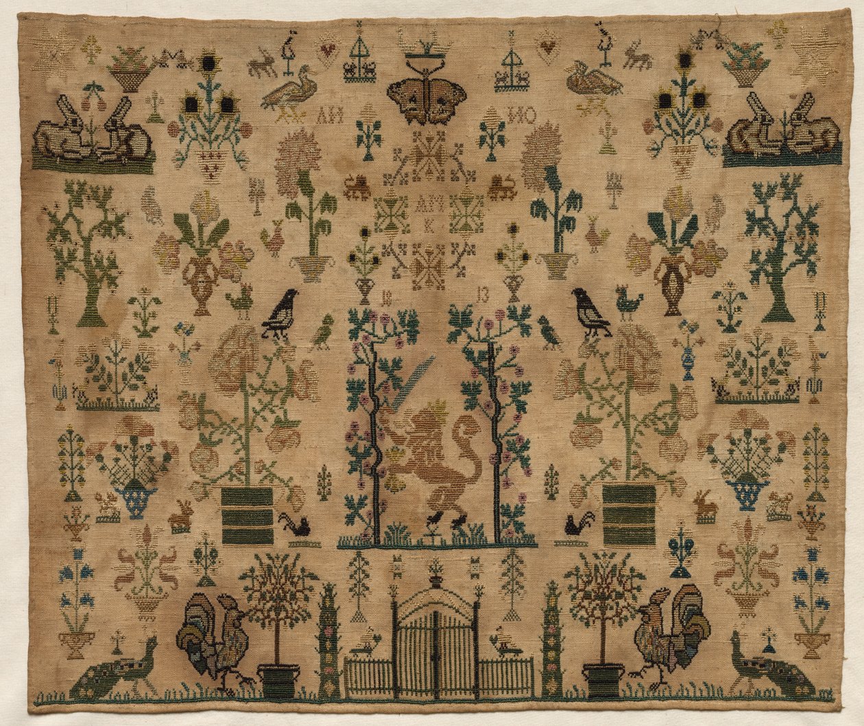 Sampler Fragment door Unknown artist