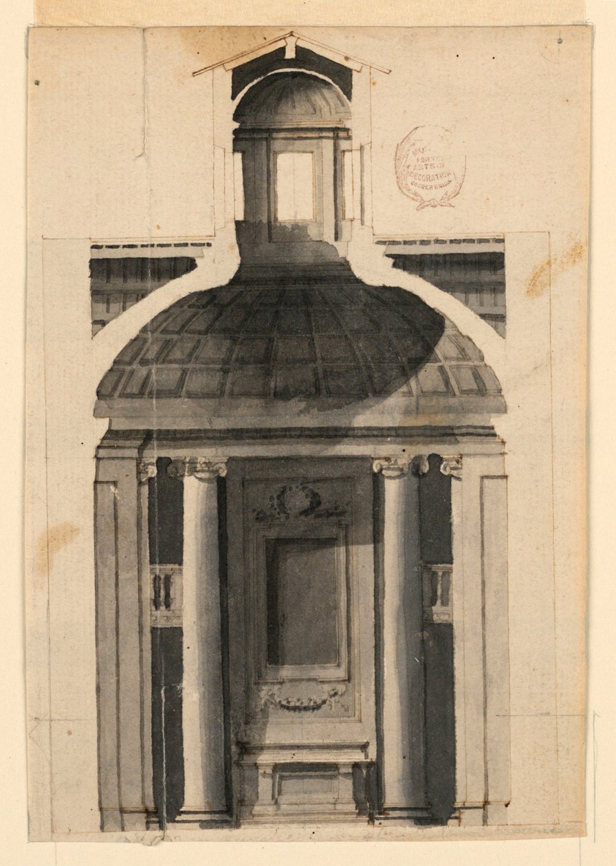 Sectie van een Apsis door Unknown artist