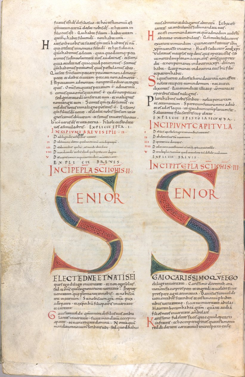 Senior.Epistola Iohannis II en Epistola Iohannis III door Unknown artist