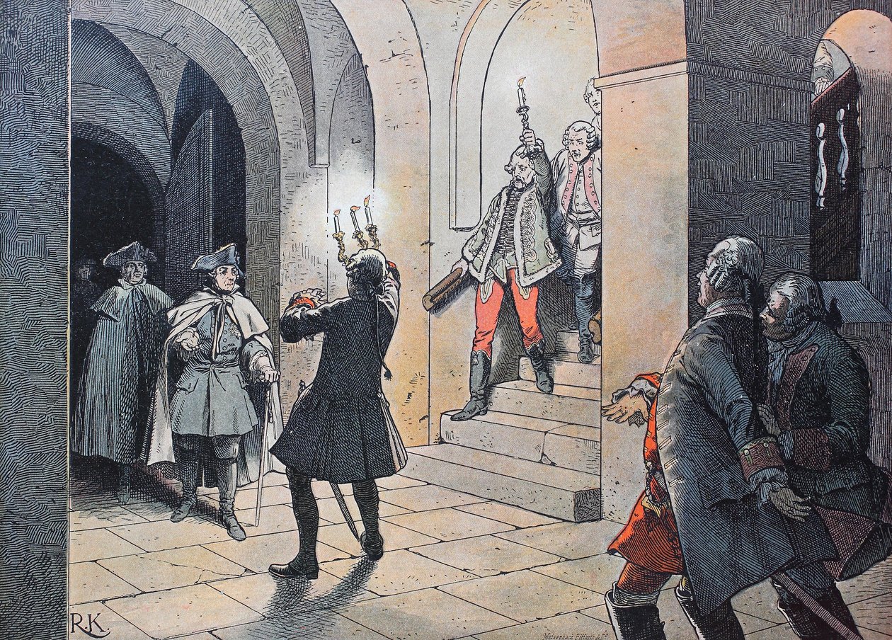 Zevenjarige Oorlog, tussen 1756 en 1763, Koning Frederik de Grote door Unknown artist