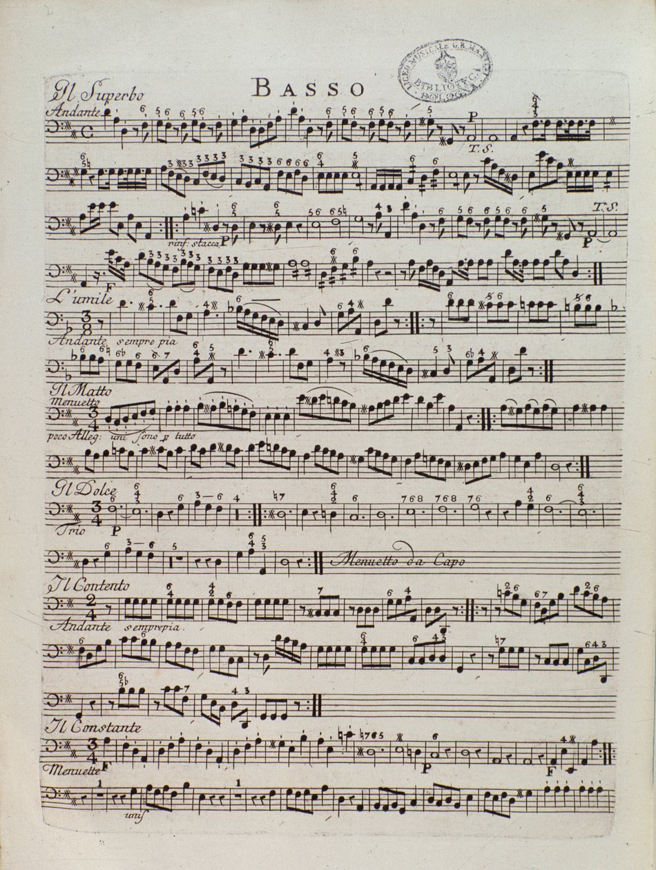 Bladmuziekpagina van de Periodieke Symfonie door Karl Ditters von Dittersdorf door Unknown artist