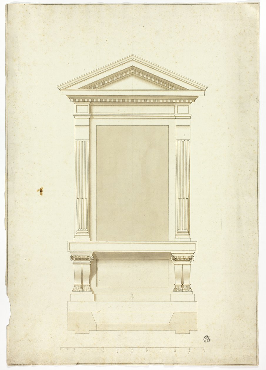 Zijaltaar of Muurgraf door Unknown artist