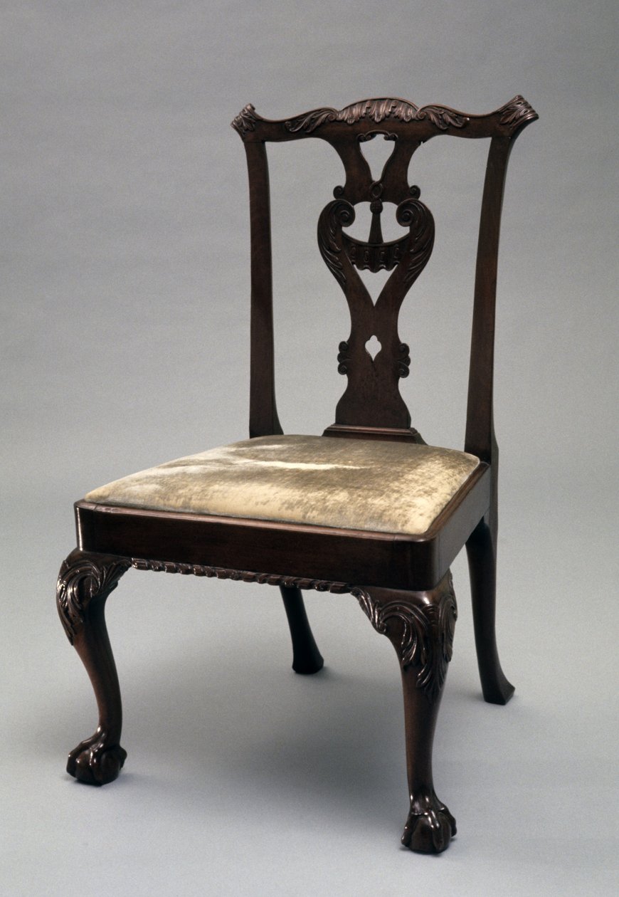 Zijstoel, c. 1760-1790 door Unknown artist