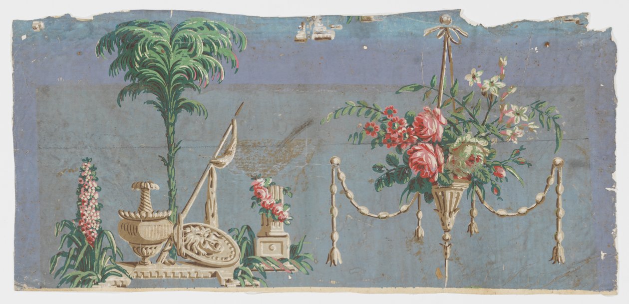 Zijmuur - Fragment door Unknown artist