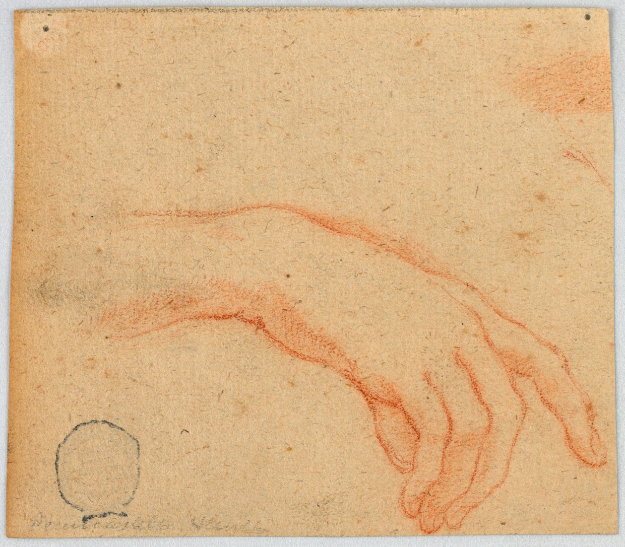 Schets van een Rechterhand door Unknown artist
