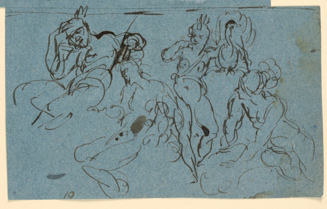 Schetsen voor het oordeel van Parijs door Unknown artist