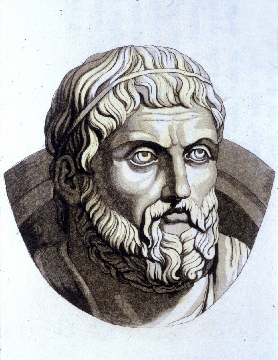 Sophocles (496 v.Chr. - 406 v.Chr.) door Unknown artist