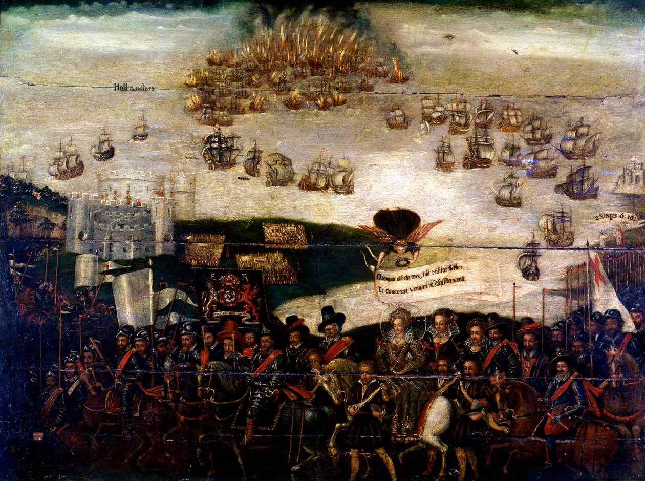 Spaanse Armada Diptiek door Unknown artist