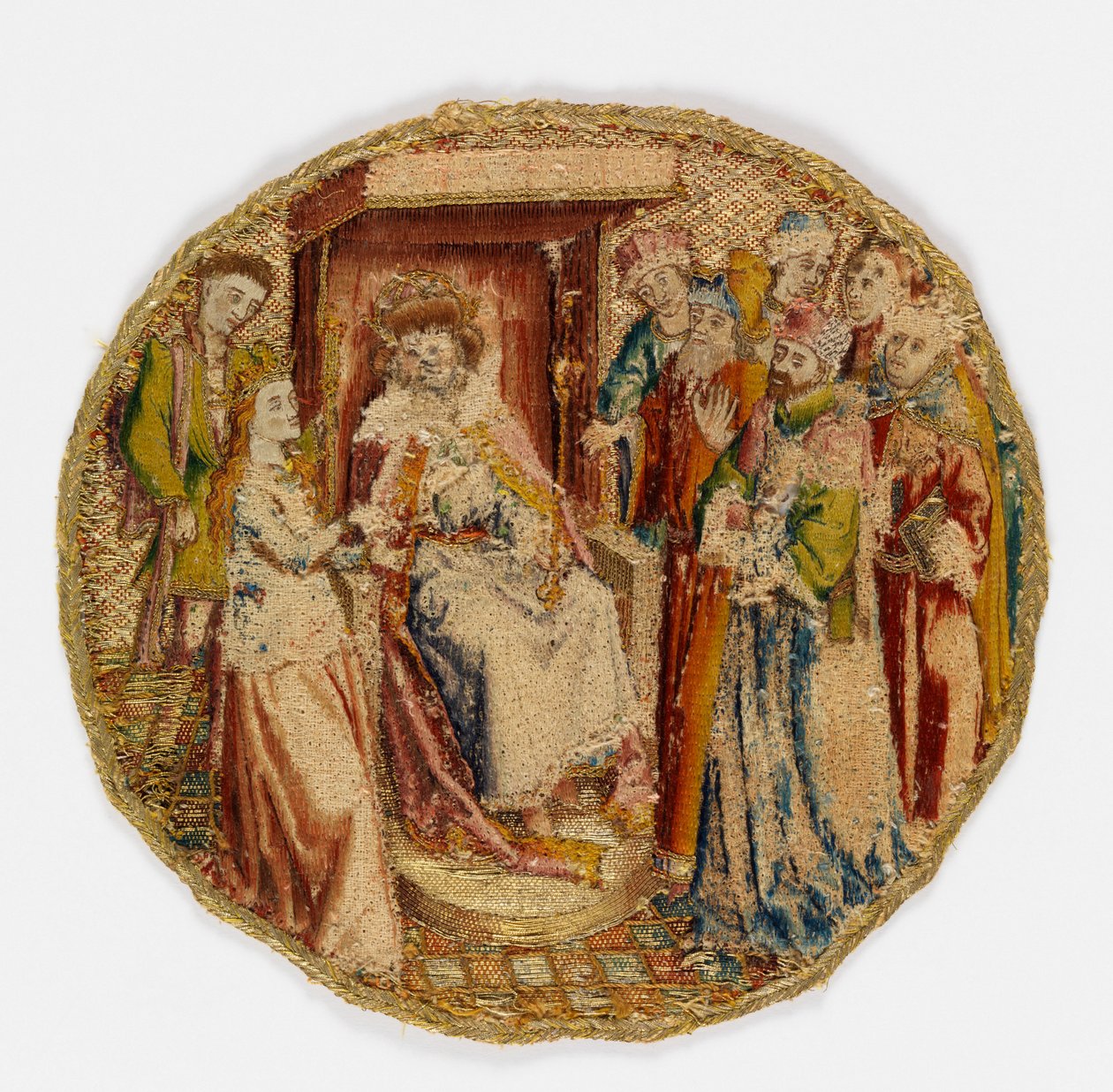 St. Catharina die geleerden verwart voor keizer Maxentius door Unknown artist