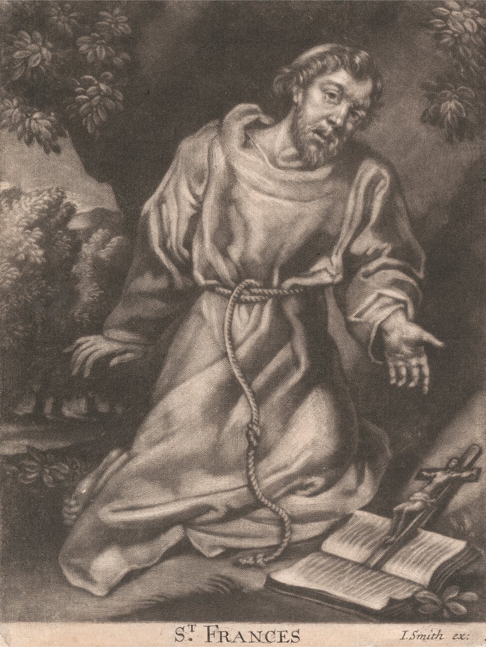 St. Franciscus door Unknown artist