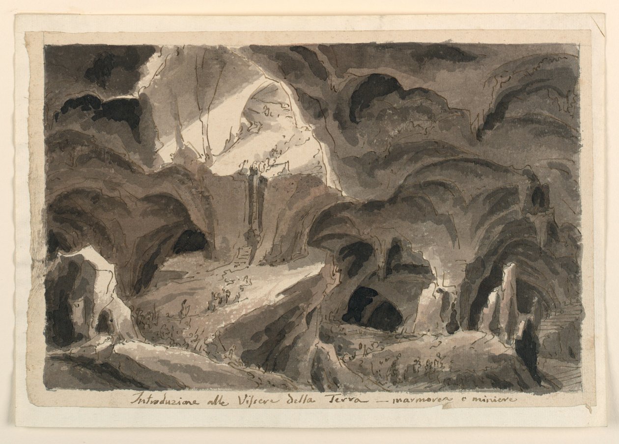 Toneelontwerp, Grotten door Unknown artist