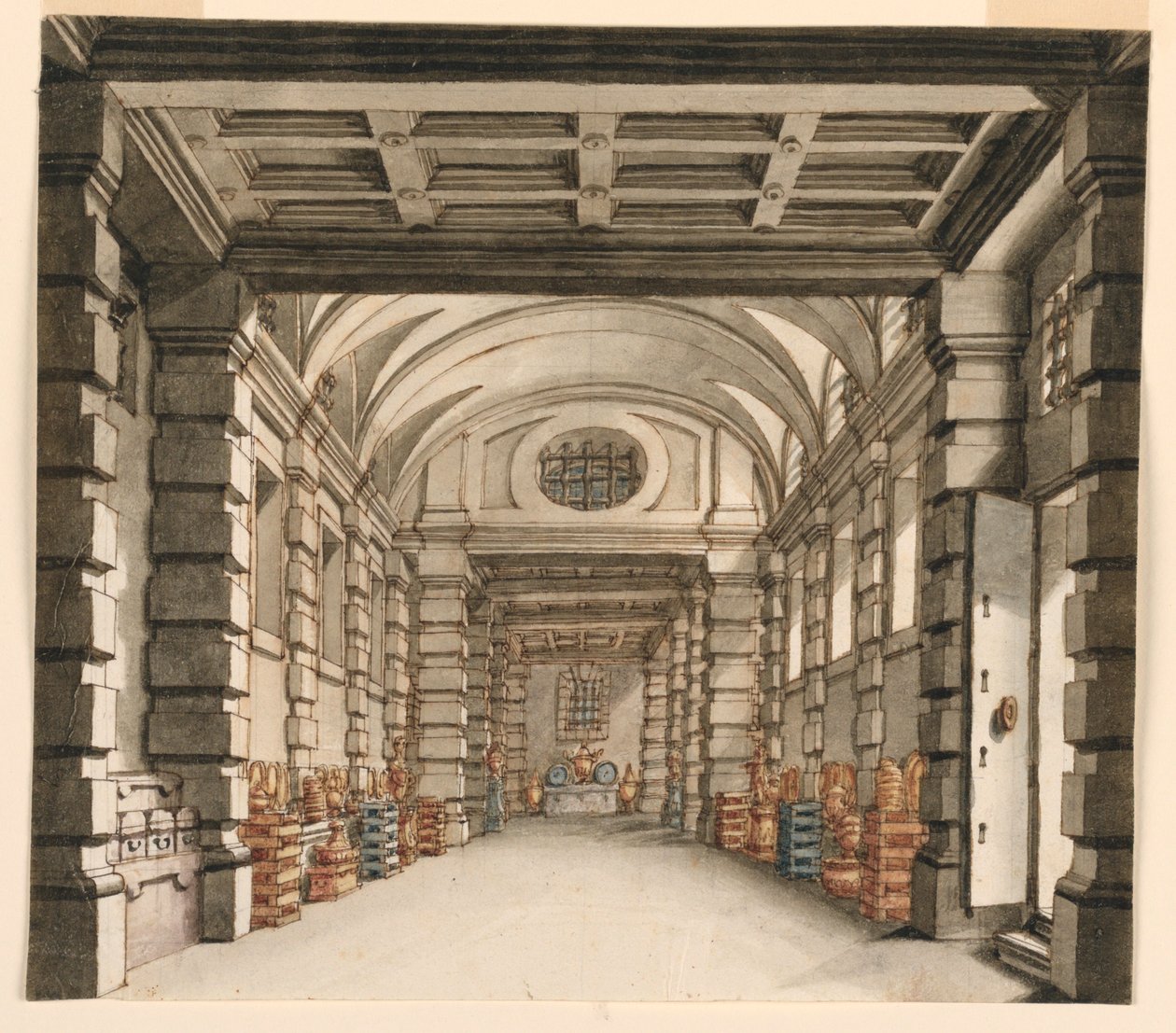 Toneelontwerp, Interieur van Schathuis door Unknown artist
