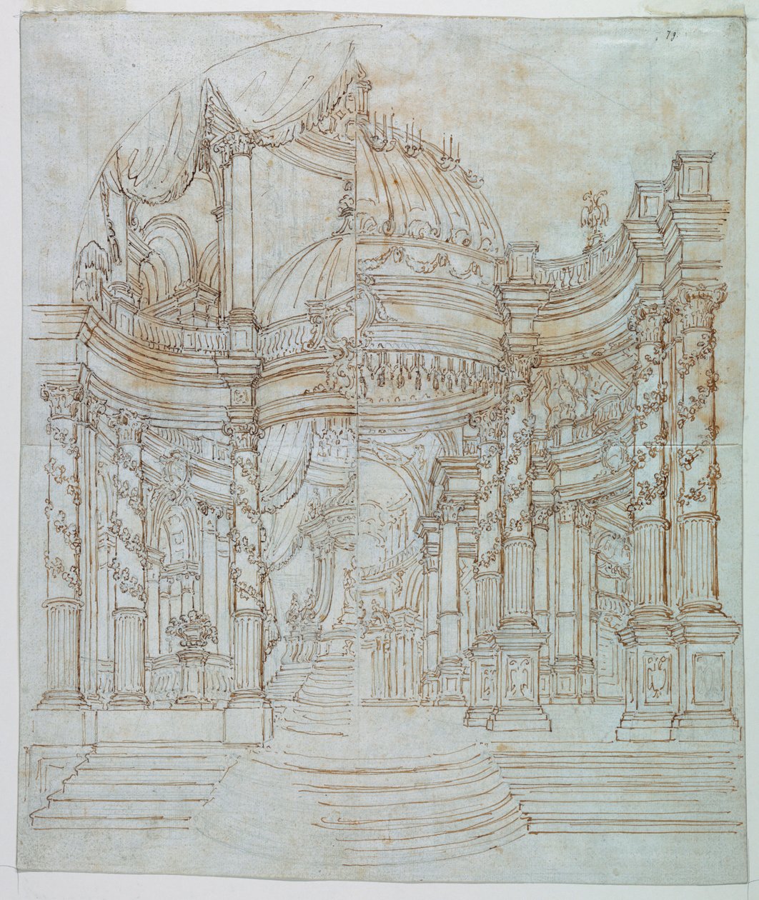 Decorontwerp: Paleisarchitectuur door Unknown artist