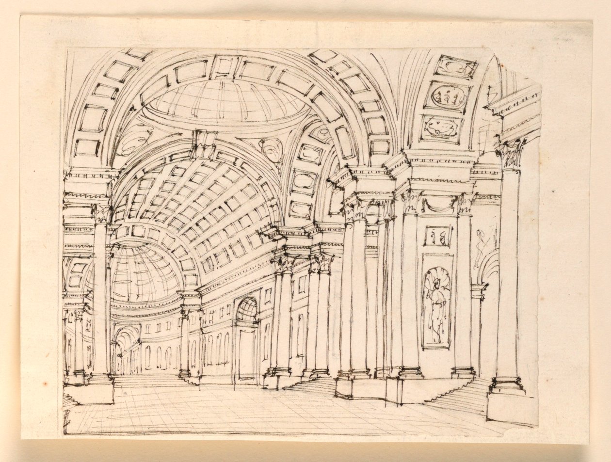 Toneelontwerp, Paleisinterieur door Unknown artist
