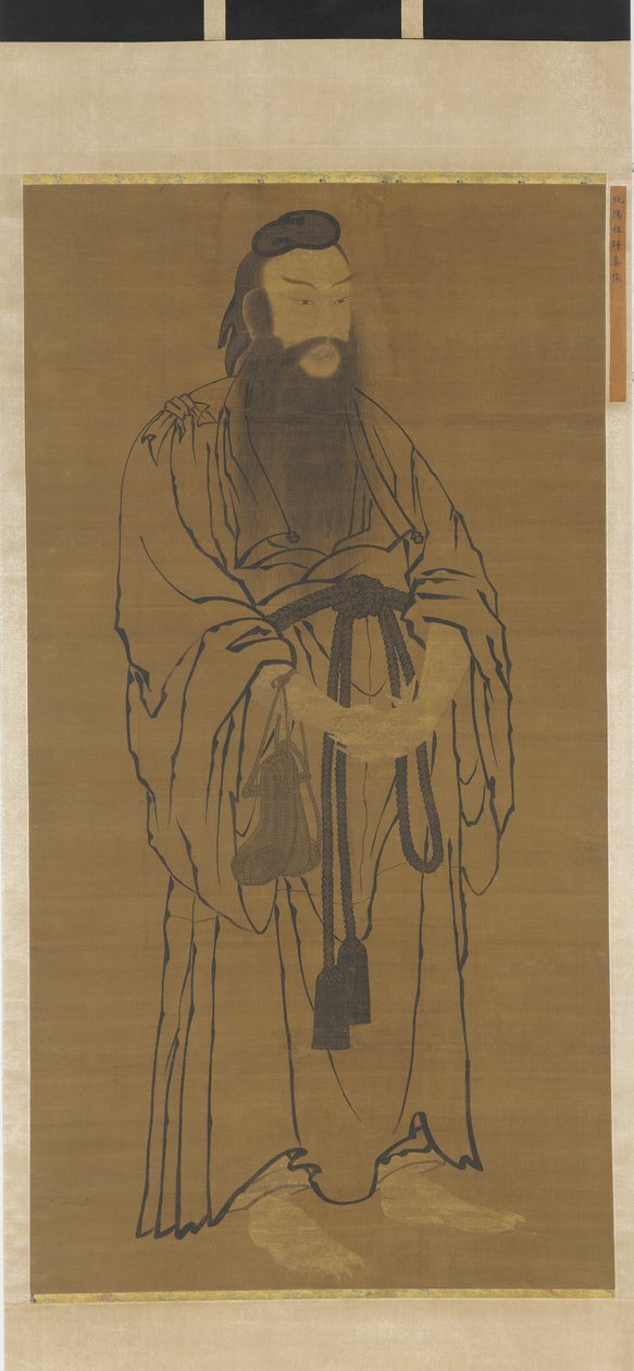 Staand Beeld van Lü Dongbin door Unknown artist