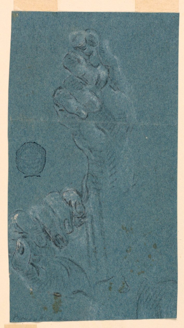 Studie: Een paar handen door Unknown artist