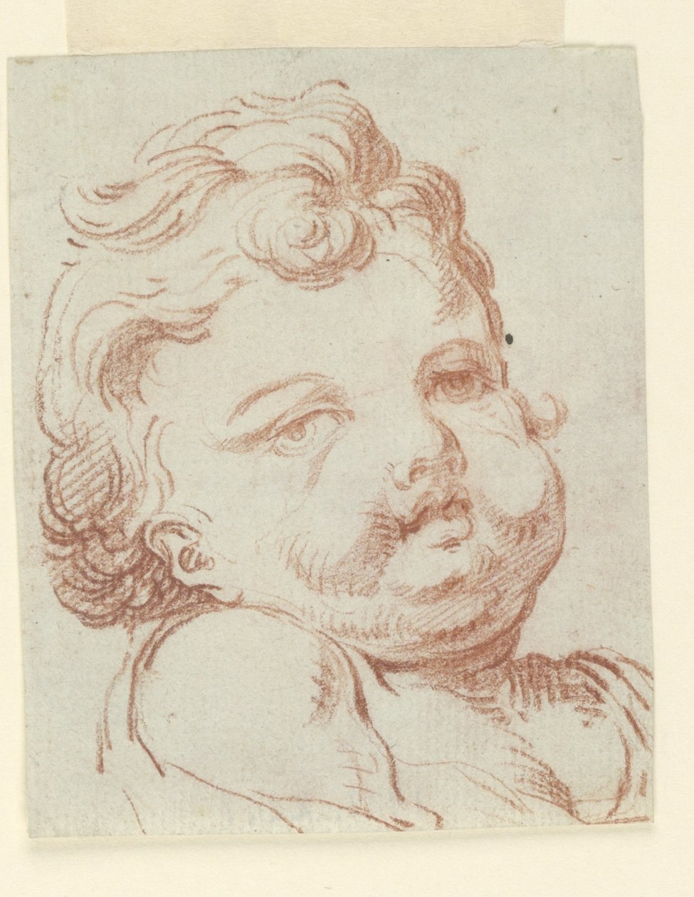 Studie van kinderhoofd door Unknown artist
