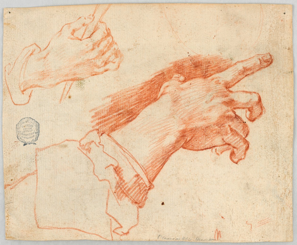 Studie van gebarende handen door Unknown artist
