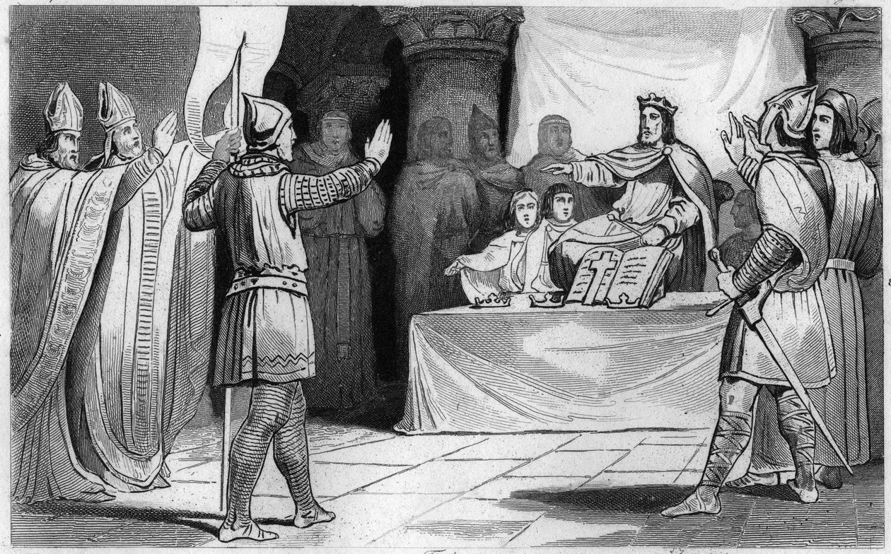 Opvolging van Lodewijk de Vrome of de Debonnaire, 816: de keizer van het Westen door Unknown artist