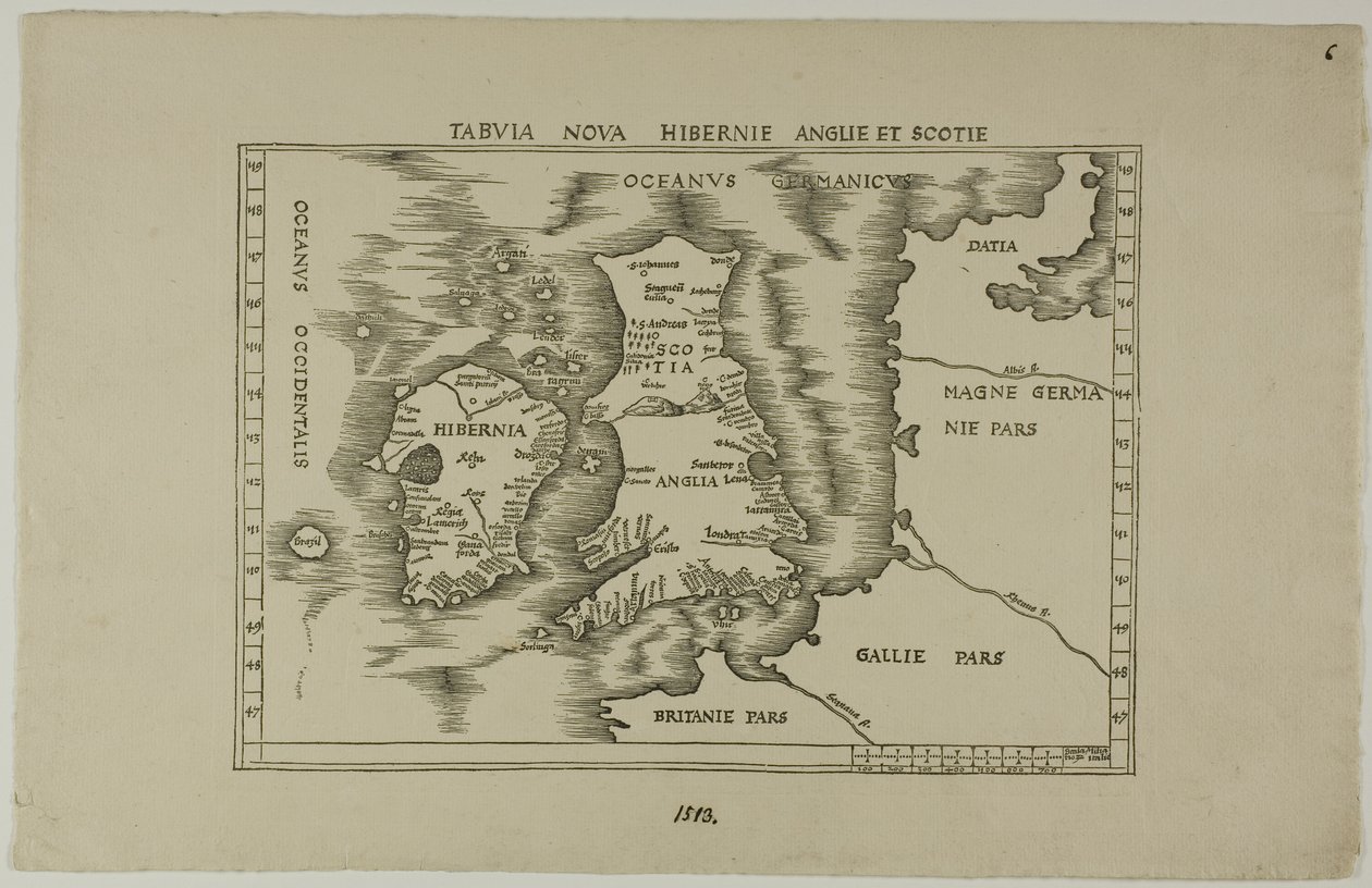 Tabuia Nova Hibernia Engeland en Schotland door Unknown artist