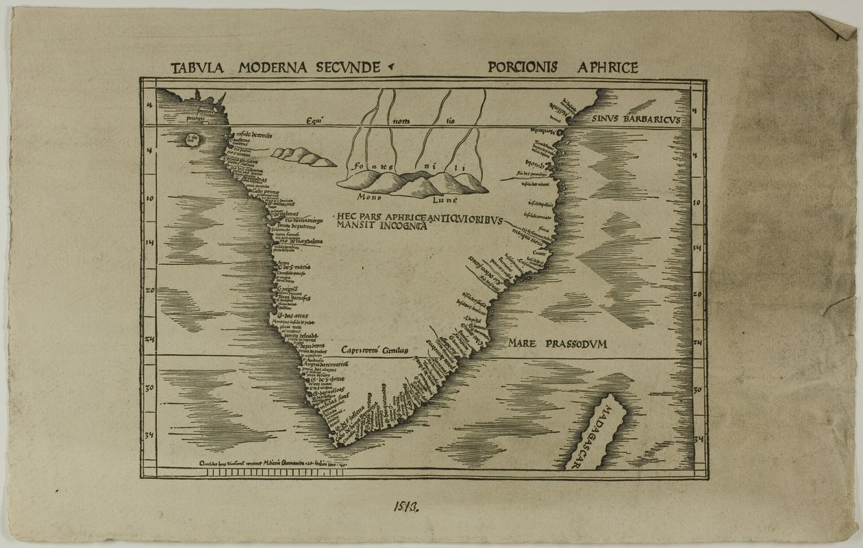 Tabula Moderna Secunde Porcionis Aphrice door Unknown artist