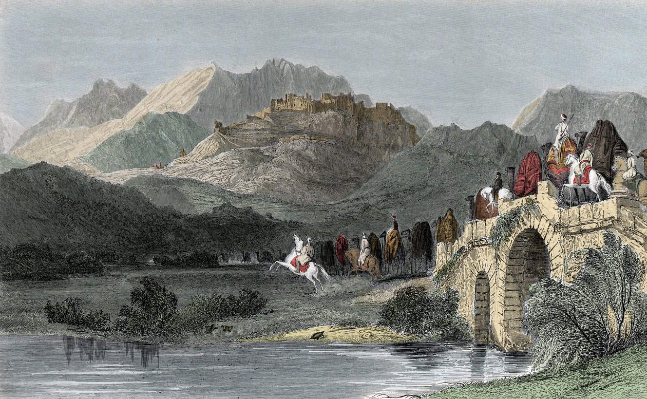 De Akropolis van Pergamum - Klein-Azië, of Anatolië door Unknown artist