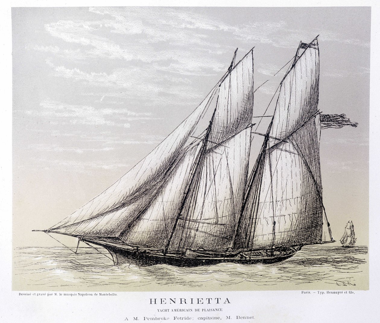 Het Amerikaanse jacht Henrietta - in 