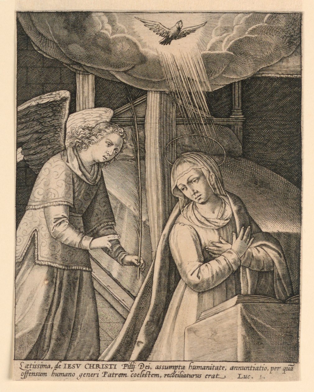 De annunciatie door Unknown artist
