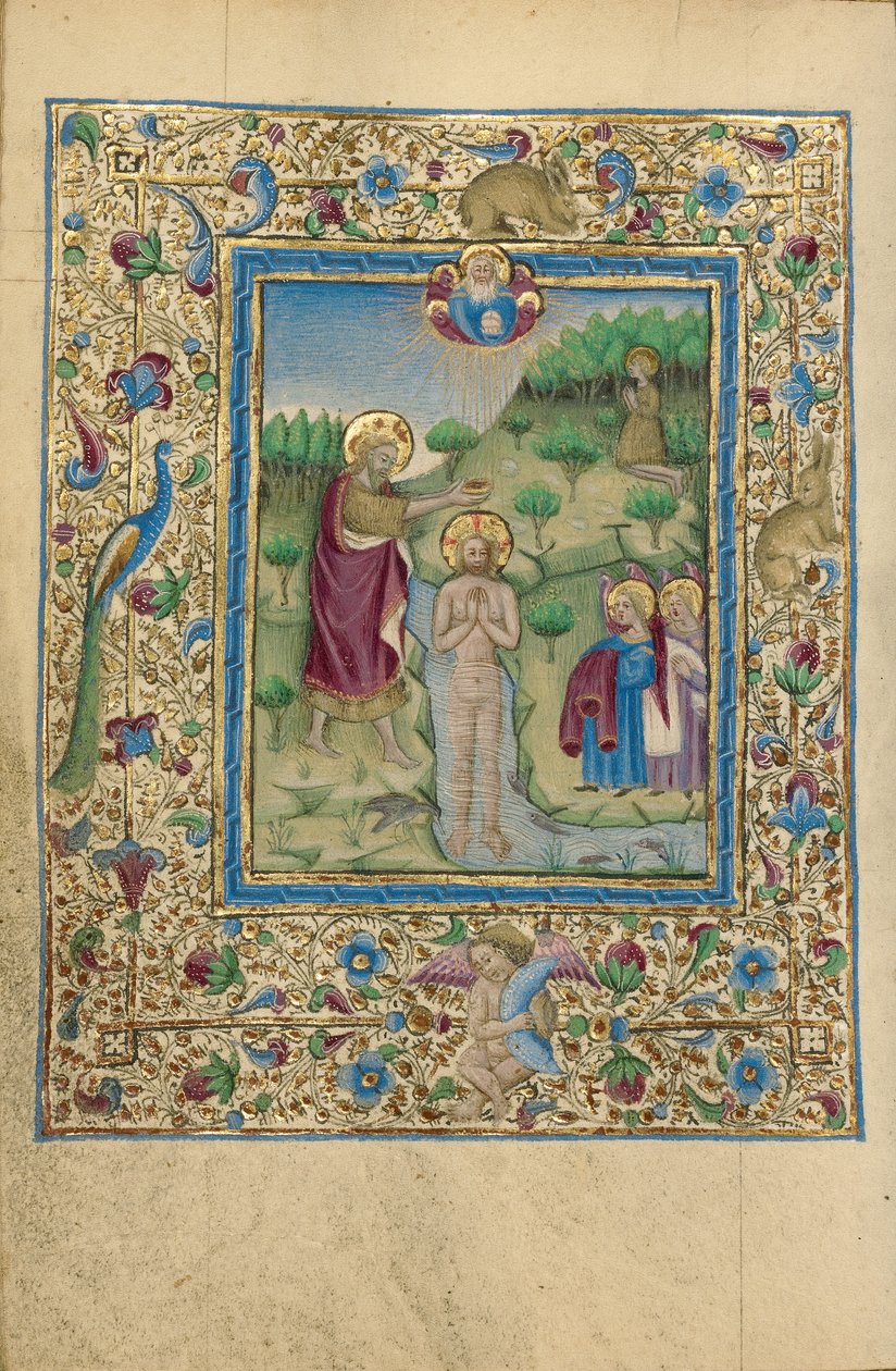De doop van Christus door Unknown artist
