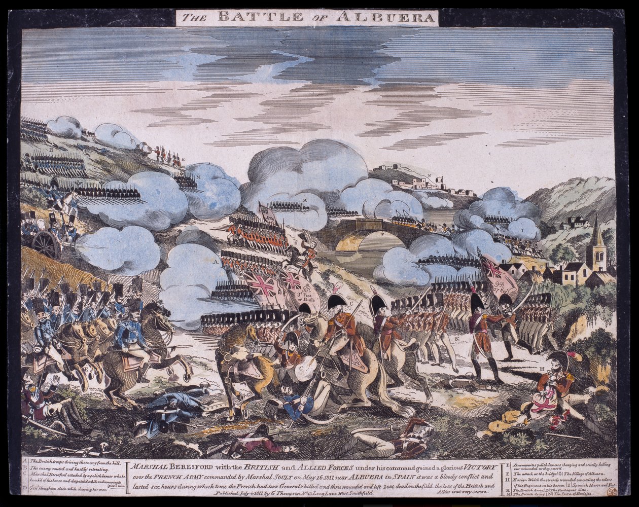 De Slag bij Albuera door Unknown artist