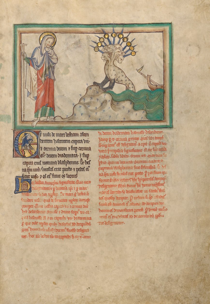 Het beest uit de zee door Unknown artist