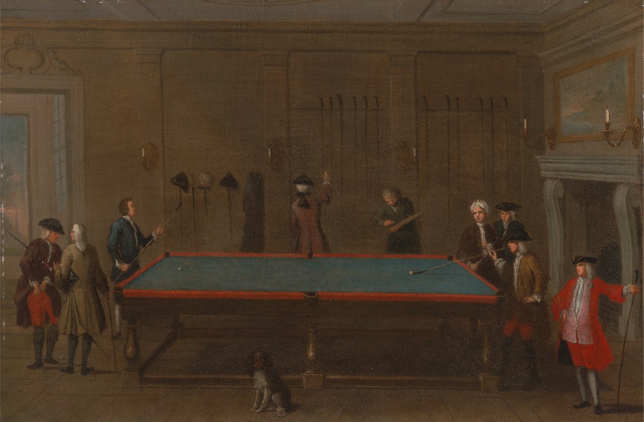 De Biljartkamer door Unknown artist