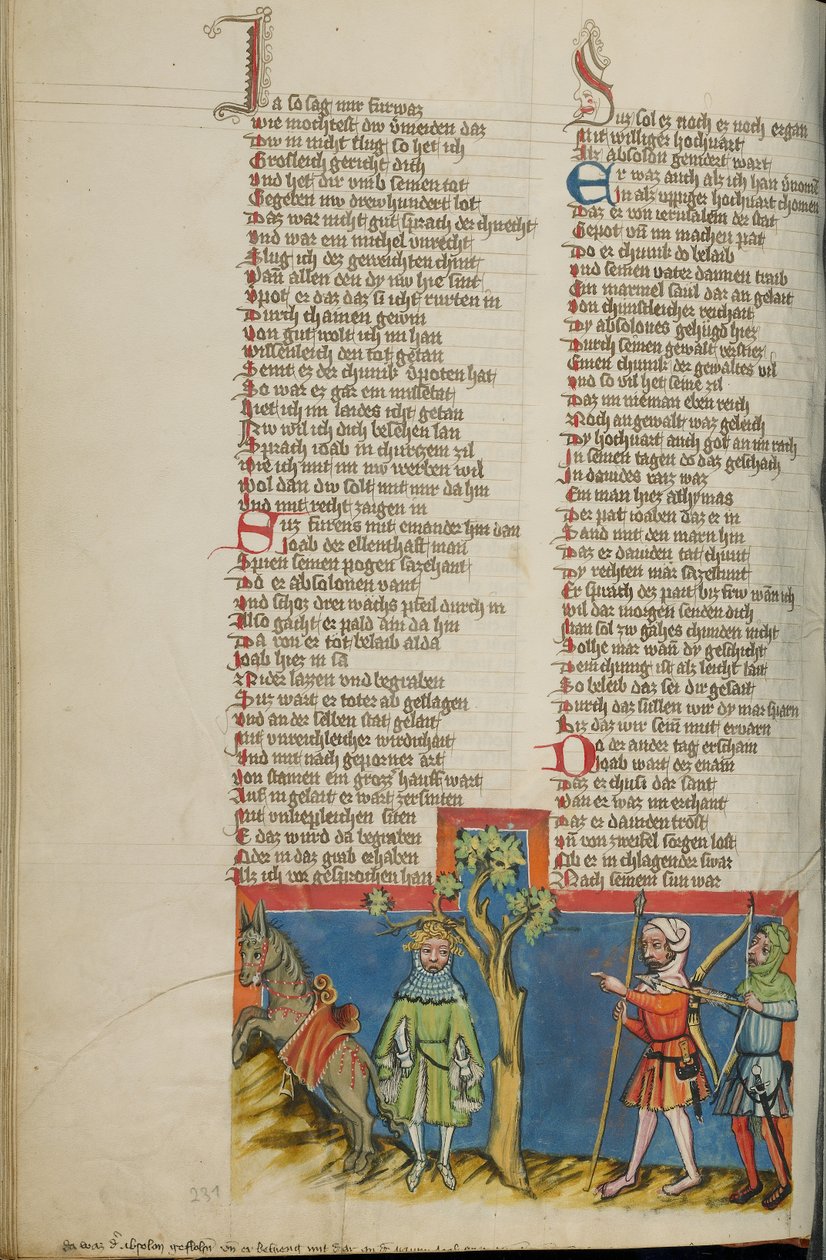 De dood van Absalom door Unknown artist