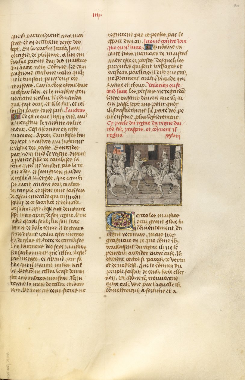 De levering van de Perzische kroon aan Darius door Unknown artist