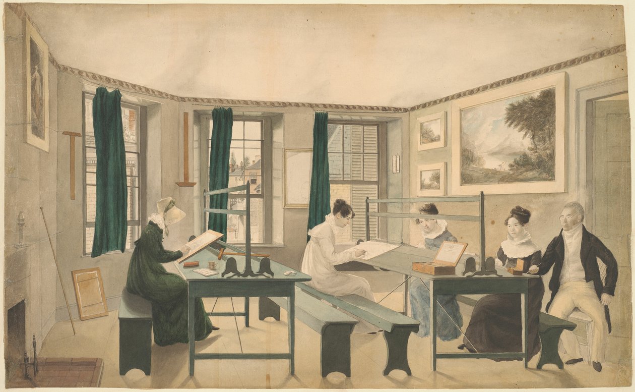 De Tekenklas door Unknown artist