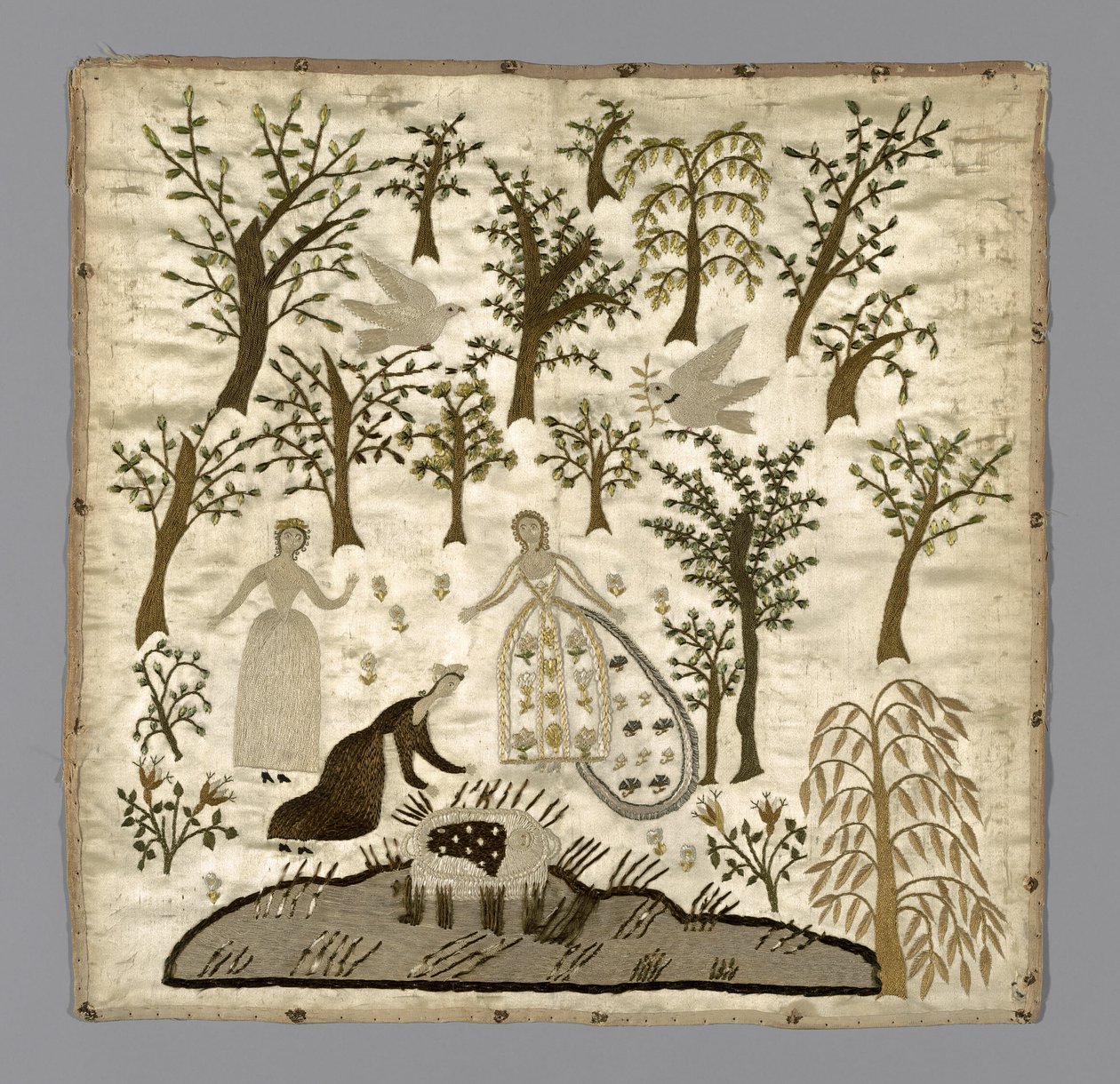 De vondst van Mozes (Naaldwerk) door Unknown artist