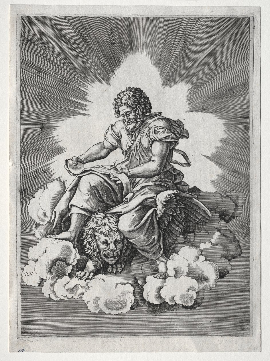 De vier evangelisten: St. Marcus door Unknown artist