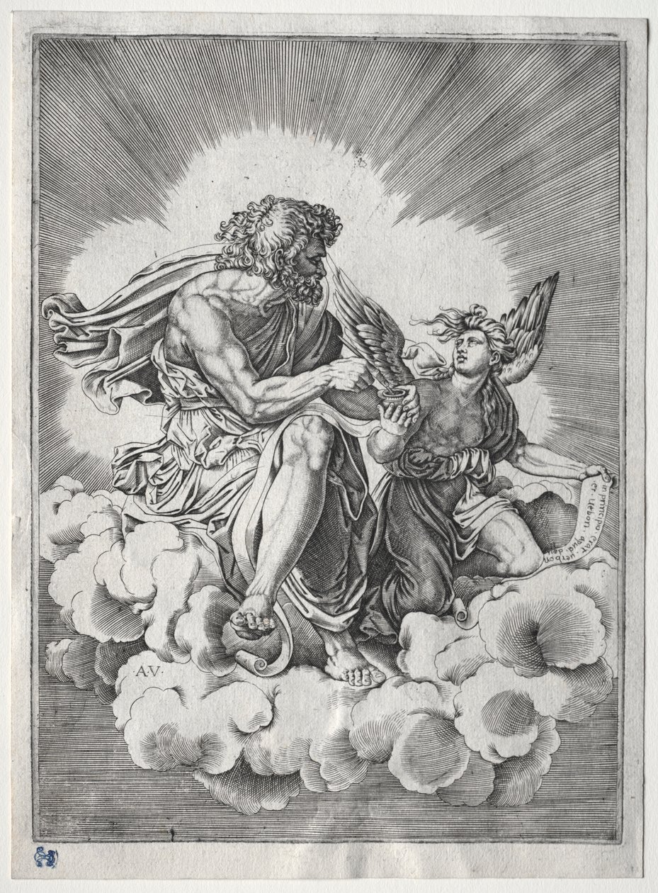 De vier evangelisten: St. Mattheüs door Unknown artist