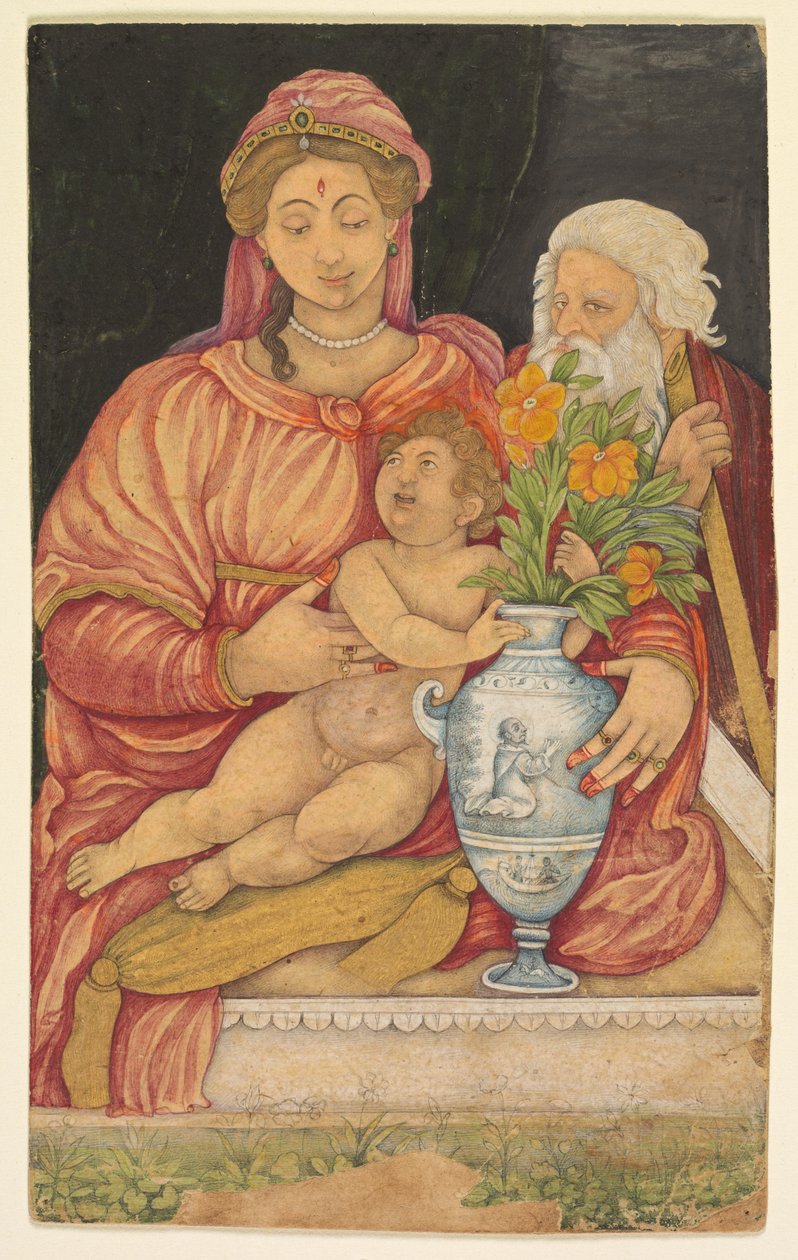 De Heilige Familie door Unknown artist