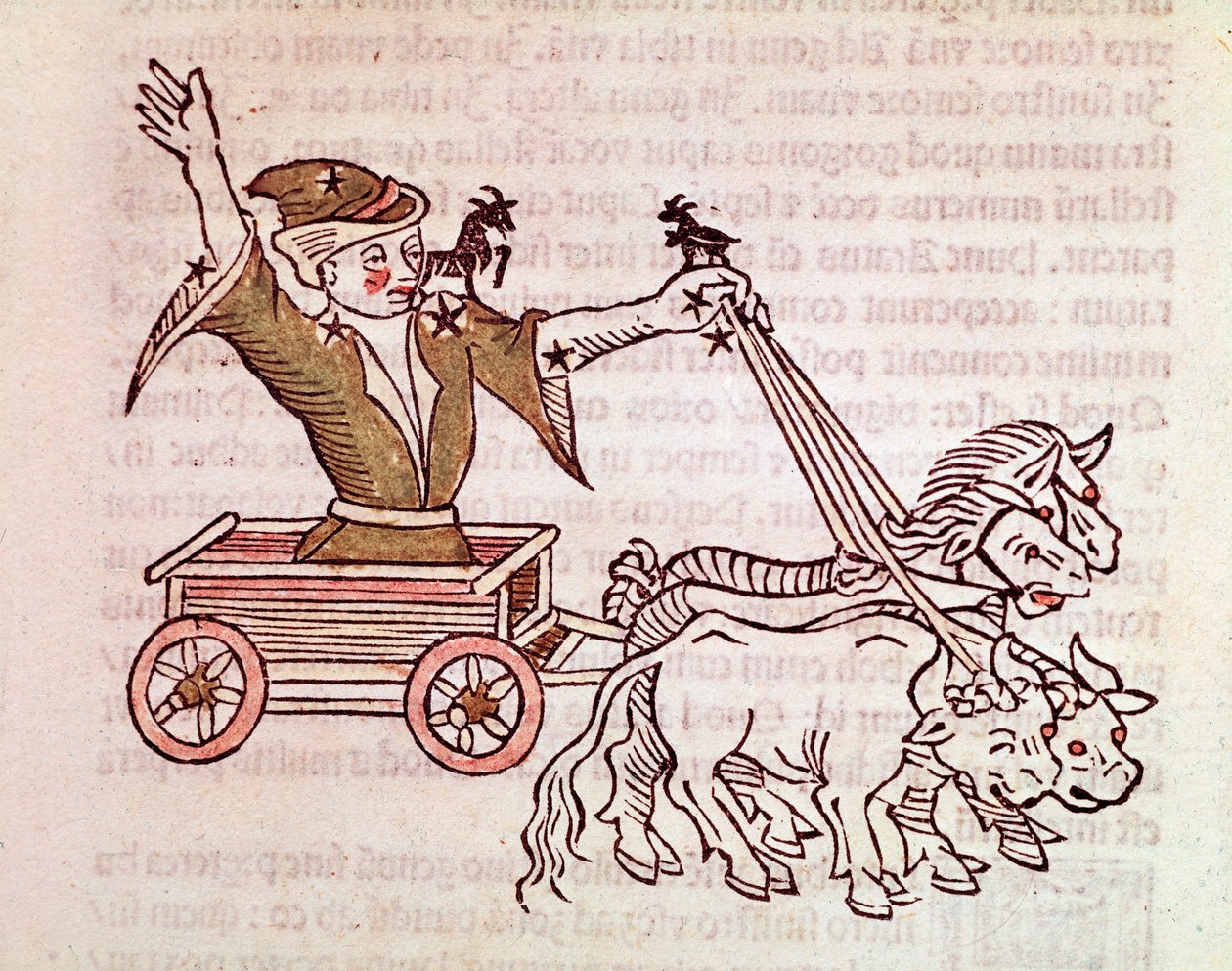 De constellatie van de teek (detail) komt uit 