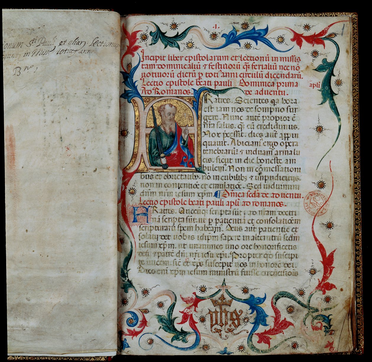 Het incipit van een lectionarium door Unknown artist
