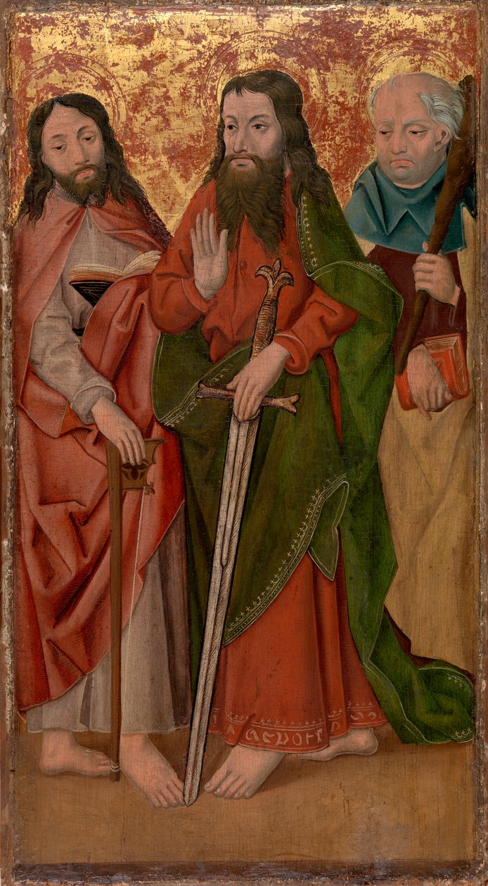 Drie Apostelen, Middenste met Zwaard door Unknown artist